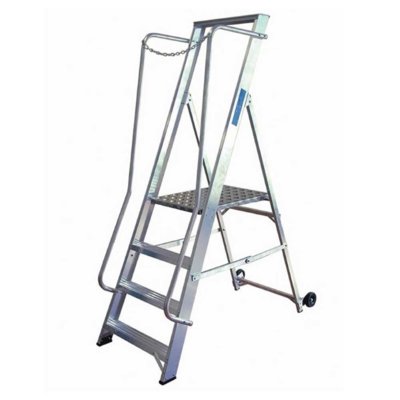 Extra Wide Step Ladder Hire Holt
