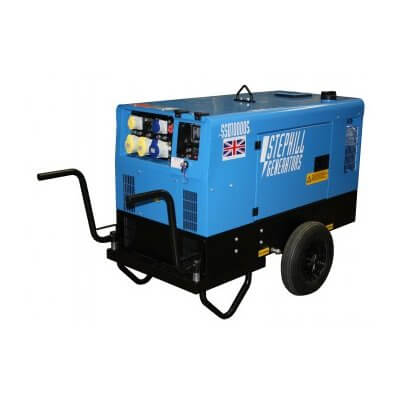 10kVA silenced diesel generator hire