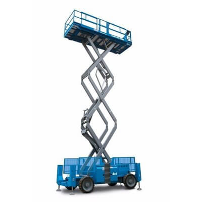 Genie GS4390 RT 14.75m Diesel Scissor Lift Hire Swanscombe-and-Greenhithe