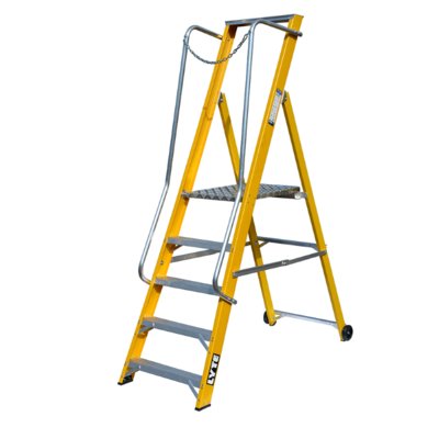 Extra Wide Fibreglass Step Ladder Hire Batley