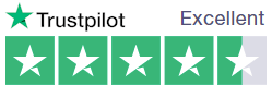 Rated Excellent Trustpilot logo.